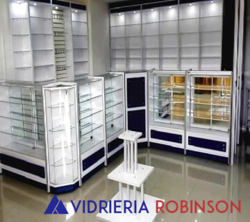 modernas vitrinas para farmacia