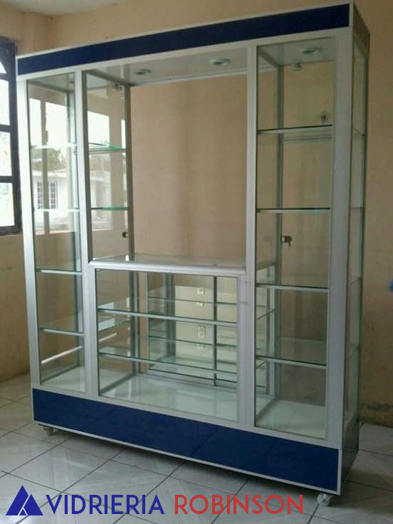 vitrina mostrador para farmacia