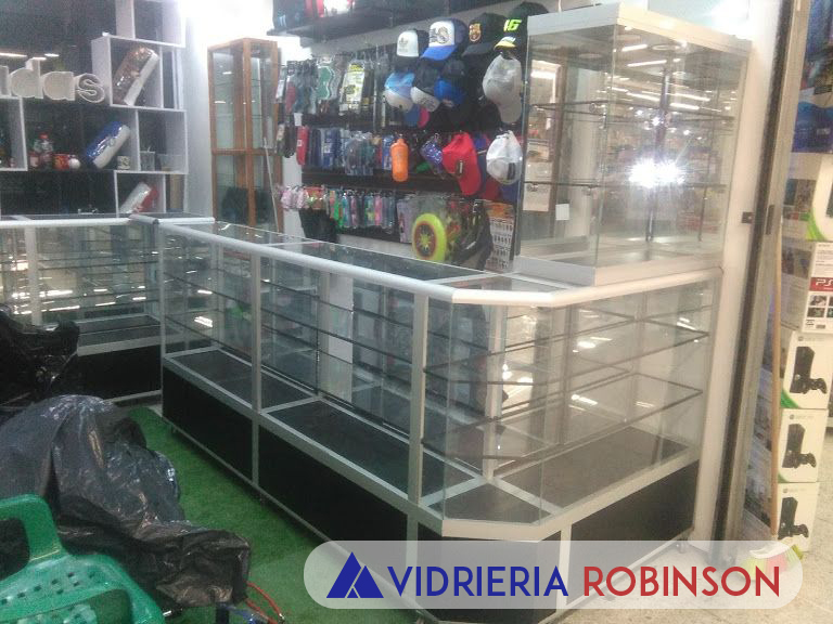 vitrinas de aluminio para negocio
