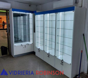 vitrinas de vidrio para negocio